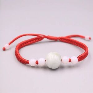 💖 Jade Macrame Bracelet 7”-8” adjustable NEW